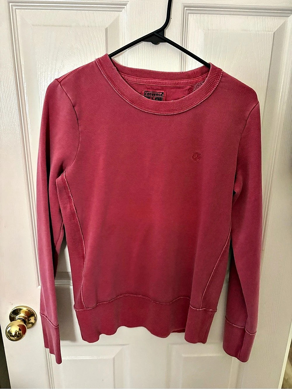 Converse One Star Crewneck Sweatshirt red Medium